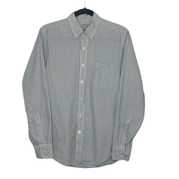J. Crew Other - J.CREW Button Front Shirt Tailored Fit Blue Check